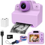 Appareil photo instantan, mini appareil photo numrique  impression instantane enfants avec sd carte, ...