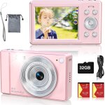 Appareil photo numrique 56 mp fhd 1080p pour enfants avec zoom 16x anti - tremblement, camra pour enfants ...