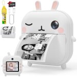 Appareil photo num�rique a impression instantan�e pour enfants, 2, 4 pouces ecran lcd, 1080p hd selfie ...