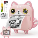 Appareil photo num�rique a impression instantan�e pour enfants, 2, 4 pouces ecran lcd, 1080p hd selfie ...