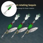 Appt dur rotatif et lisse avec triple hameon