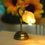 Applique murale led miniature, echelle 1 / 12, accessoires pour maison de poupe, fonctionne a piles ...