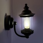 Applique murale miniature 1:12 pour maison de poup�e, 1 pi�ce, lampe led d'ext�rieur avec interrupteur ...