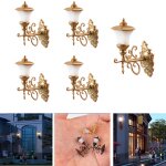 Applique murale miniature 1 / 87, 3v, 5 pi�ces, pour table de sable, am�nagement de jardin, chemin de ...