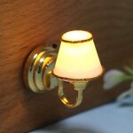 Applique murale miniature a led 1:12 pour maison de poupe, lampe de table, modle de maison de poupe, ...