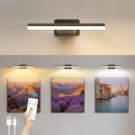 Applique murale pour tableaux, 4500mah lampe led sans fil pour cible de fl�chettes, eclairage tableau ...