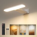 Applique murale pour tableaux, eclairages murales a batterie rechargeable, lampe led sans fil pour cible ...