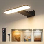Applique murale pour tableaux, eclairages murales a batterie rechargeable, lampe led sans fil pour cible ...