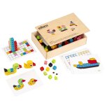 Apprendre les math�matiques - verti - fix - construire du 2d au 3d - jeu montessori