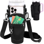 Apt - sac bouteille d'eau pour tasse stanley cup 40oz, porte gourde sac a dos avec sangle ajustable et ...
