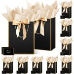 Apt - sac cadeau, 10 pices 12. 59  papier emballage cadeau anniversaire, vertical pochette cadeau ggrand ...