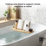 Aquala - pont de baignoire extensible en bambou, naturel Aquala - pont de baignoire extensible en bambou, naturel
