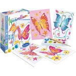 Aquarellum mini - papillons 4 planches - kit peinture - peinture aquarellable magique - a partir de 5 ...