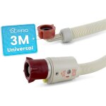 Aquastop tuyau d'alimentation universel de 3 m, jusqu' 90 c, tuyau d'arrive d'eau droit / coud pour ...