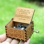 Ara minha namorada - bote a musique en bois, sculpte a manivelle, pour la fte des lons, cadeau d'anniversa ...