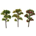 Arbre de fruits artisanal en rsine, ornement de jardin, maison de poupe, plantes, accessoires de dcoration ...