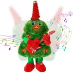 Arbre de nol qui danse et chante 16, 9'' peluche de nol avec musique et lumires ornements de nol ...