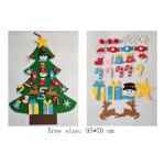 Arbre de nol en feutre pour bbs, jouets montessori, bricolage, planche pour tout - petits, cadeaux ...