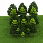 Arbre de paysage mixte pin et cyprès, 18 pièces / lot, echelle 1 / 100, pour la construction de maquettes ... Arbre de paysage mixte pin et cyprès, 18 pièces / lot, echelle 1 / 100, pour la construction de maquettes ...