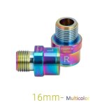 Arc - en - ciel de 16 mm - extension de pédale de vélo de route, 1 paire, accessoires de manivelle Arc - en - ciel de 16 mm - extension de pédale de vélo de route, 1 paire, accessoires de manivelle