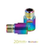 Arc - en - ciel de 20 mm - extension de pédale de vélo de route, 1 paire, accessoires de manivelle Arc - en - ciel de 20 mm - extension de pédale de vélo de route, 1 paire, accessoires de manivelle