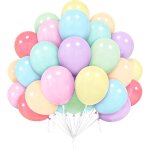 Arc - en - ciel pastel ballons multicolores macaron - 50 pièces 12 pouces en latex, couleurs assorties ... Arc - en - ciel pastel ballons multicolores macaron - 50 pièces 12 pouces en latex, couleurs assorties ...