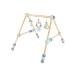 Arche d�eveil bois b�b�, r�glable en hauteur bleu