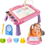 Ardoise magique grande avec pieds, tableau de dessin magntique effacable, table dessin magique enfant, ...