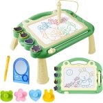 Ardoise magique grande avec pieds, tableau de dessin magnétique effacable, table dessin magique enfant, ... Ardoise magique grande avec pieds, tableau de dessin magnétique effacable, table dessin magique enfant, ...