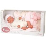 Arias ari98144 poupe reborn viviane de 45 cm avec couverture et peluche, bb raliste avec linge blanc, ...