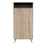 Armoire 2 portes et 1 niche access bois - sauthon meubles