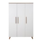 Armoire bb 3 portes roba - ole - armoire de rangement a 6 compartiments et penderie - style scandinave ...