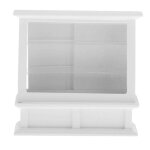 Armoire a g�teaux en bois de bouleau, armoire a aliments pour maison de poup�e 1:12, d�cor de cuisine ...