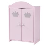 Armoire de poupée princesse sophie - roba - bois rose - penderie et etagère Armoire de poupée princesse sophie - roba - bois rose - penderie et etagère