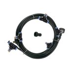 Arroseur de trampoline de jardin pour enfants, tube pe multifonctionnel, atomisation, jouet d'eau de ...