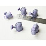 Arrosoir miniature en mtal pour maison de poupe, modle artisanal, dcoration, accessoires, jouets ...