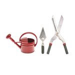 Arrosoir miniature et outils de jardin 3 pices pour lutins - rico design bois