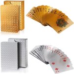 Asfasfq - 2 pices jeux de cartes a jouer professionnelles, poker texas hold'em, 100% plastique, 54 cartes ...