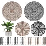 Asfasfq - lot de 4 grandes grilles de protection pour pots de fleurs, 52 cm et 30 cm, dcoupables, protection ...