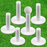 Asfasfq - lot de 6 tees de golf en silicone - simulateur de golf - thés d'hiver blancs - pour l'intérieur, ... Asfasfq - lot de 6 tees de golf en silicone - simulateur de golf - thés d'hiver blancs - pour l'intérieur, ...