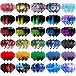Asfasfq - ailettes standard flchettes 90 vols de flchettes de formes diffrentes dart flights, parfait ...