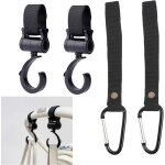 Asfasfq - annlpoy 4pcs crochet poussette, hamac poussette accessoires, attache poussette enfant, adaptateurs ...