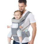 Asfasfq - azeekoom porte bb ergonomique, porte - bb ventraux dorsaux, avec sige a hanche, coton ...