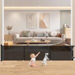 Asfasfq - barriere de securite enfant - 2m x 89cm rtractable barriere de securite chien large barriere ...