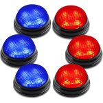 Asfasfq - bean lieve 6 pack game jeu buzzer avec 2 lumires et sons diffrents, des boutons de buzzer ...