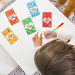 Asfasfq - bloc construction cadeau anniversaire enfant, avec 10 blocs - notes en spirale + 10 crayons ...