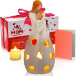 Asfasfq - bougeoir cadeau pour la fête des mères - avec bougie led - cadeau d'anniversaire pour femme, ... Asfasfq - bougeoir cadeau pour la fête des mères - avec bougie led - cadeau d'anniversaire pour femme, ...