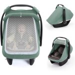 Asfasfq - capote universelle cosy bb 2 en 1, pare soleil upf 50 + pour sige auto et moustiquaire anti ...