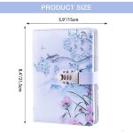 Asfasfq - carnet secret fille, journal intime avec code, cahier journal bloc - notes en pu cuir pour ...