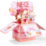 Asfasfq - carte d'anniversaire pop up pour nièce, colorée carte de v?ux anniversaire 3d avec enveloppe ... Asfasfq - carte d'anniversaire pop up pour nièce, colorée carte de v?ux anniversaire 3d avec enveloppe ...